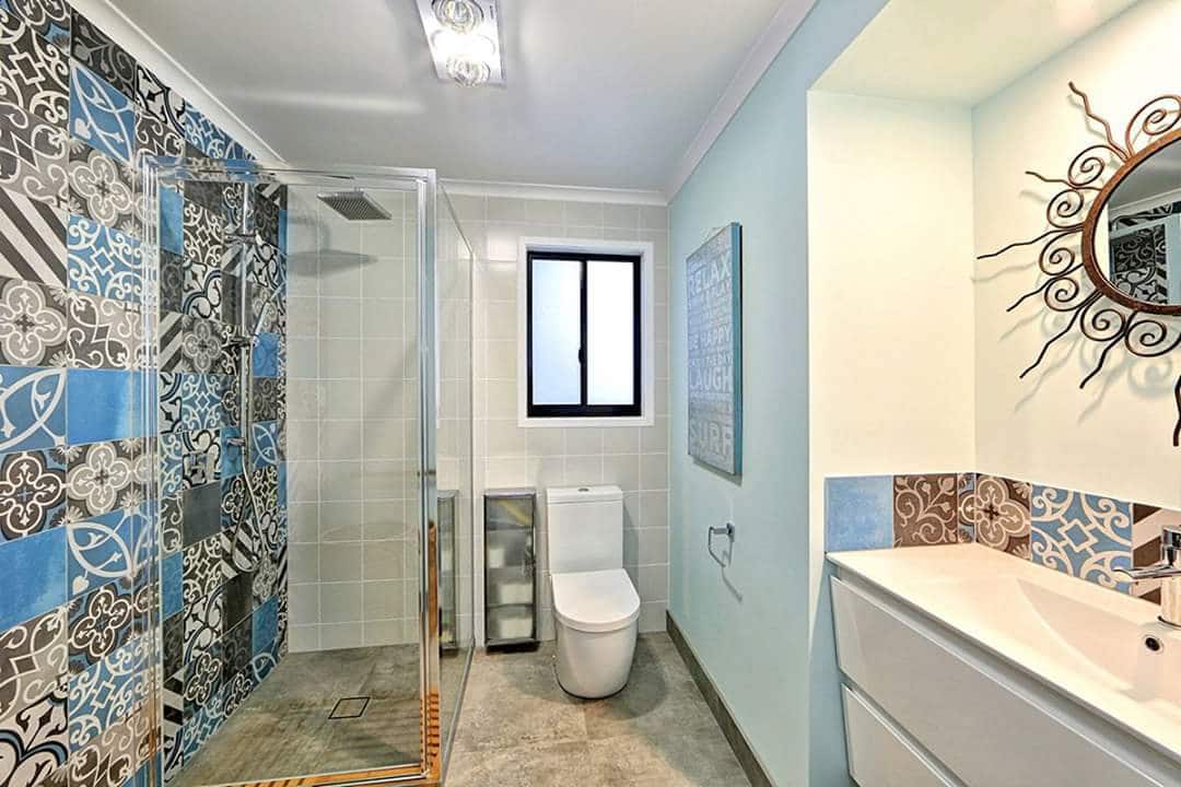 A Decorative Bathroom Tiles